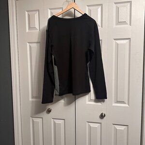 NWOT Fleece lined Black Streamlined Active Wear Set (2 pcs) Top and Bottoms XXL